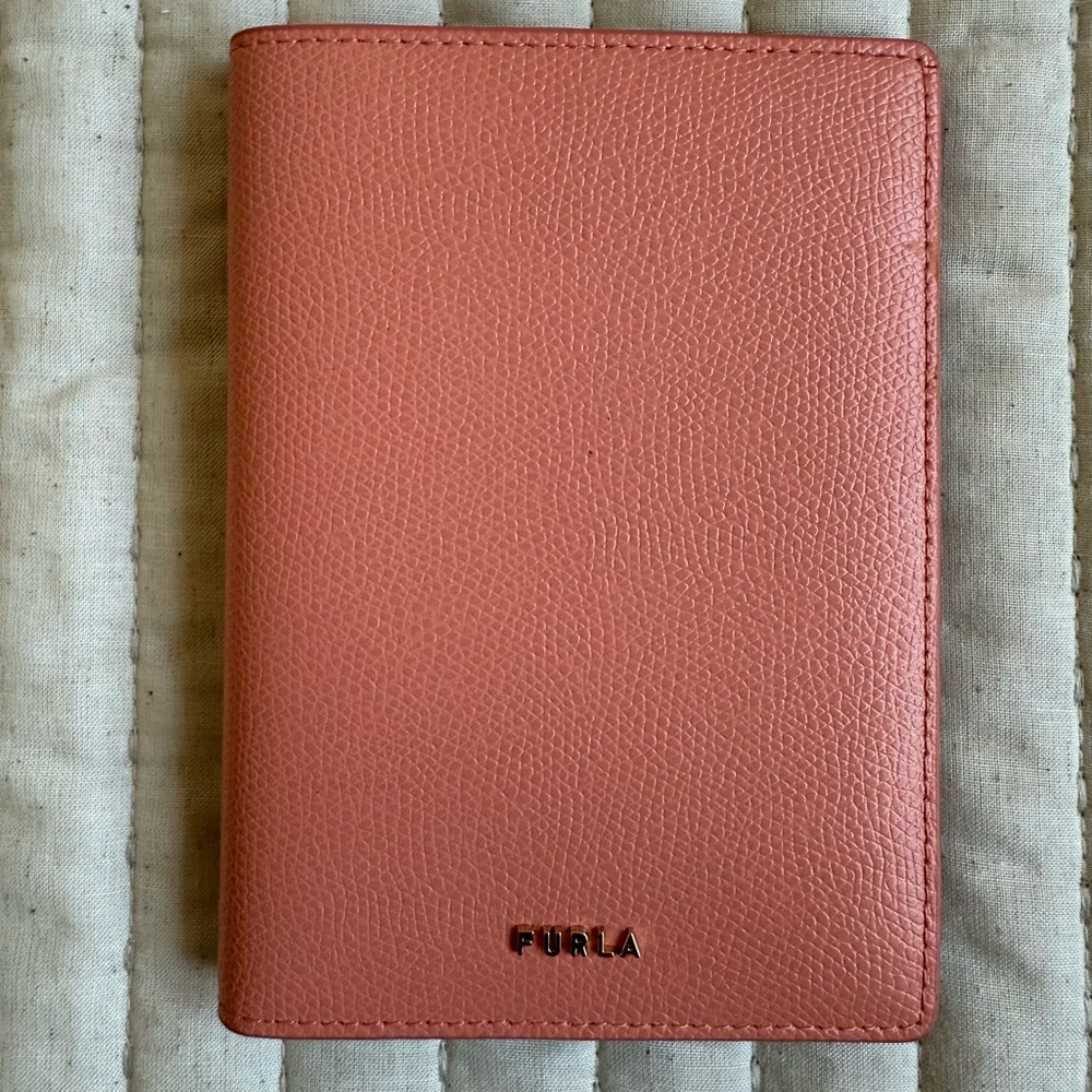 Furla leather passport cover